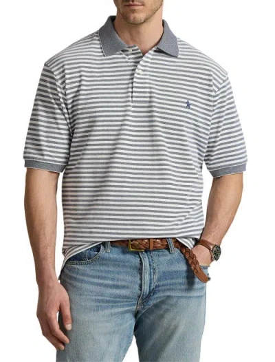 Polo Ralph Lauren Ralph Lauren Striped Oxford Mesh Polo Shirt In Multi