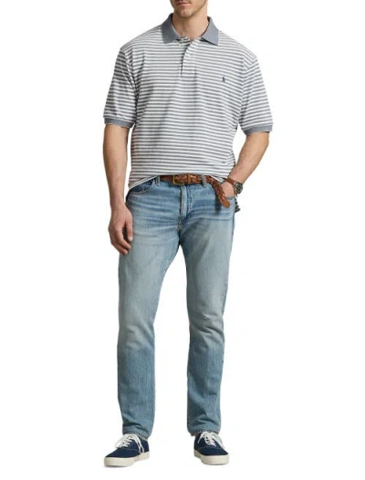 Polo Ralph Lauren Ralph Lauren Striped Oxford Mesh Polo Shirt In Multi
