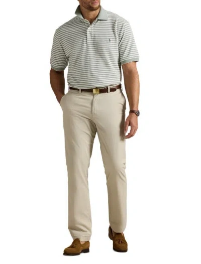 Polo Ralph Lauren Striped Cotton Polo Shirt In Green