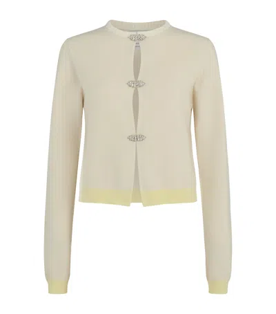 Barrie Cashmere Swarovski-detail Cardigan In Neutral