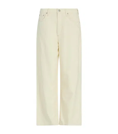 Rag & Bone Andi High-rise Wide-leg Jeans In Neutral