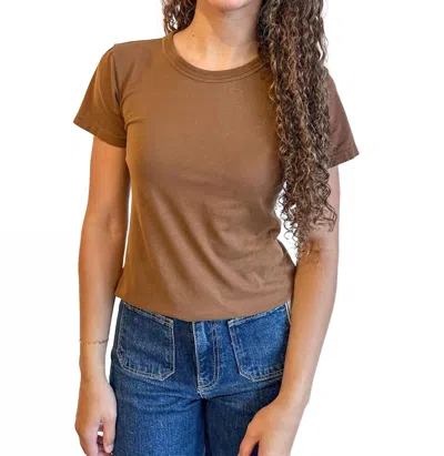 Project Social T You Got It Washed Baby Tee In Gingerbread In Multi