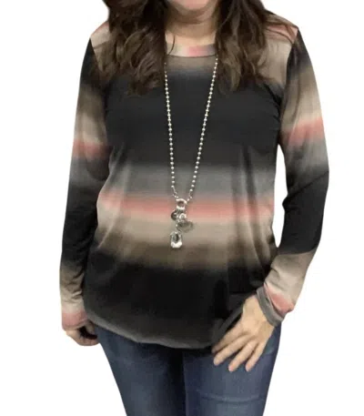 Sew In Love Long Sleeve Top In Black In Black