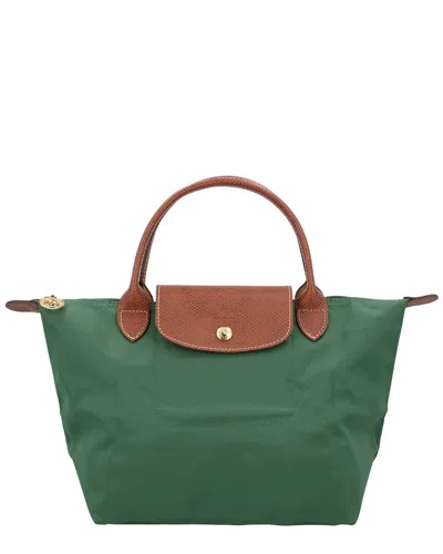 Longchamp Le Pliage Original Small Canvas Handbag In Green