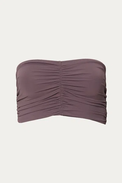 Beth Richards Solid Delrey Top In Illusion In Brown