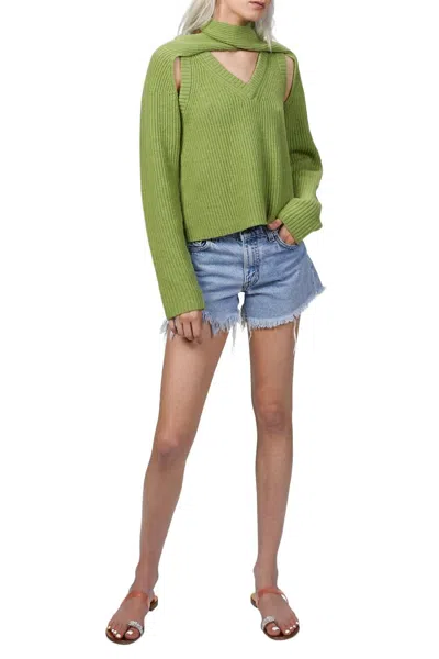 Wynn Hamlyn Loop Chunky Knit Sweater In Sage In Green
