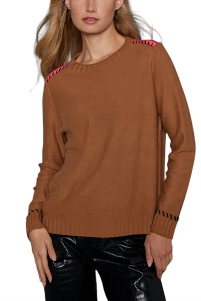 Lisa Todd Think Twice Sweater In Bourbon In Brown