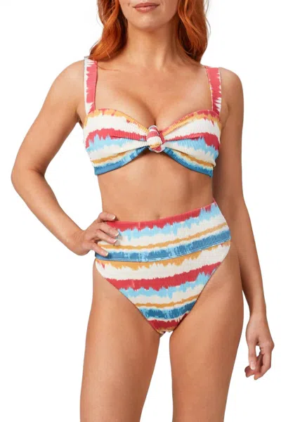 Beach Riot Sophia Top In Primary Dip Dye In Multi