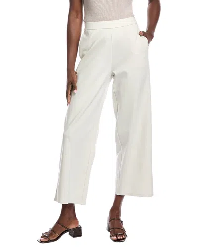 Eileen Fisher Flex Ponte Wide Ankle Pant In White