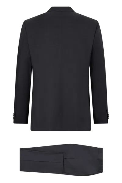 Canali Two-button Lapel Single-breasted Suit In Black