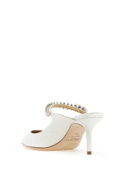 Jimmy Choo Pointed-toe Mule With Mid-height Stiletto Heel In White