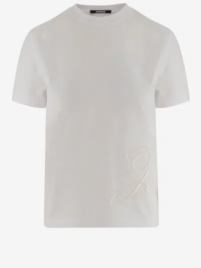 Jacquemus 'classic Crew Neck Short Sleeve T-shirt' In White