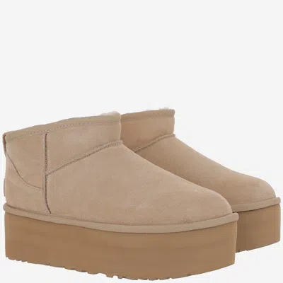 Ugg Classic Ultra Mini Platform Sand Boot In Brown