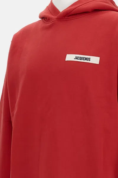 Jacquemus Le Sweatshirt Gros Grain In Red