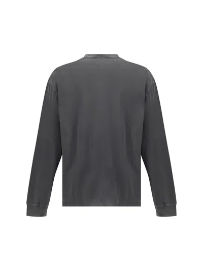 Agolde Long Sleeve T-shirt In Gray
