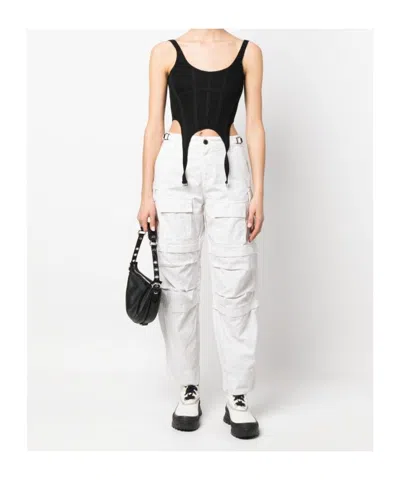 Darkpark Julia Ripstop Cargo Pants In White