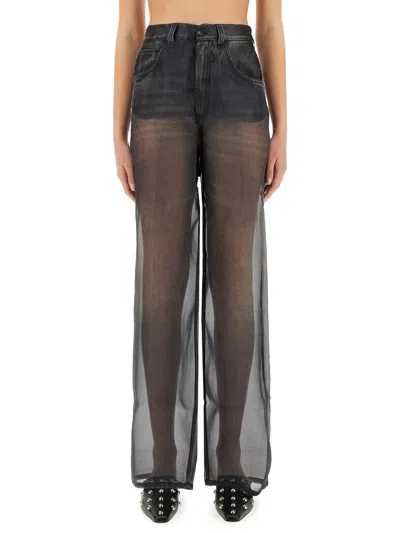 Haikure Winona Sheer Organza Pants In Black