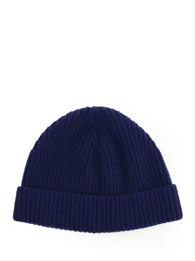 Valentino Garavani Cashmere Bennie Cap Hats Blue