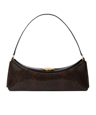 Jacquemus Ovalo Clutch In Brown