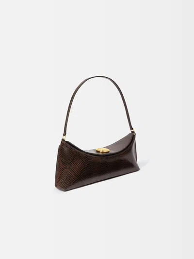 Jacquemus Ovalo Clutch In Brown