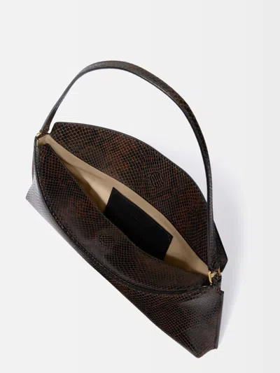 Jacquemus Ovalo Clutch In Brown
