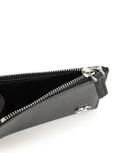 Valentino Garavani Vlogo Signature Card Holder In Black