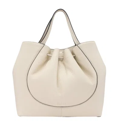 Behno Katrina Satchel Pebble Bone In Black