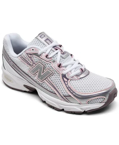 New Balance Pink Low Top Sneakers With Logo Patch On Side And Tongue And Perforated Panels In Pink