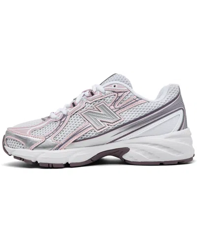New Balance Pink Low Top Sneakers With Logo Patch On Side And Tongue And Perforated Panels In Pink