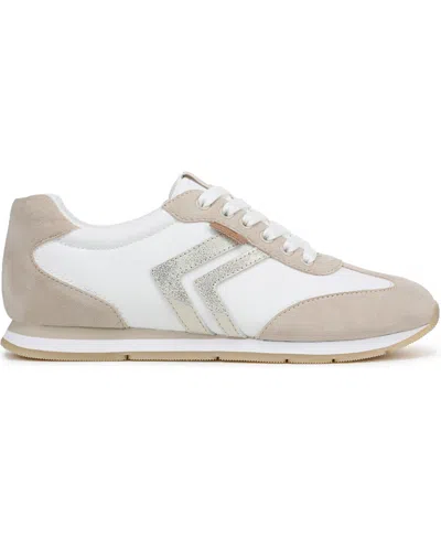 Dr. Scholl's Women's Comeback Closed Round Toe Lace Up Sneakers In White