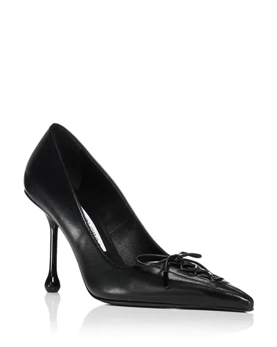 Jimmy Choo Scarlett 95 Leather Pumps In Black