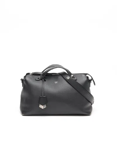 Fendi Women By The Way Selleria Medium Shoulder Bag In Black