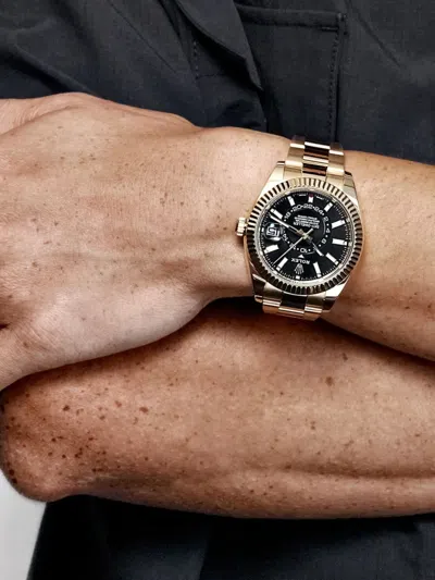 Pre-owned Rolex Sky-dweller 42毫米腕表（2021年典藏款） In Black