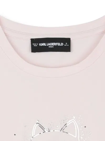 Karl Lagerfeld Choupette-print T-shirt In Pink