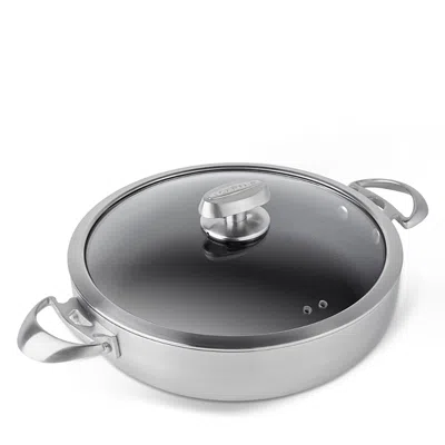 Scanpan Cs+ 4 Qt Covered Chef Pan In Metallic