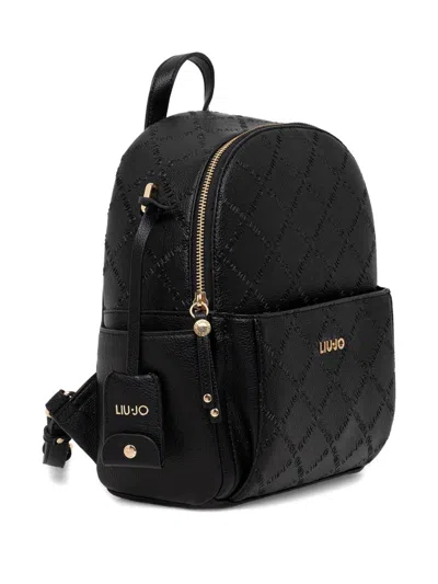 Liu •jo Versatile Backpack And Multiple Pockets In Black