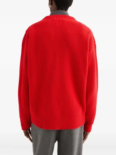 Jil Sander Wool Sweater In Red