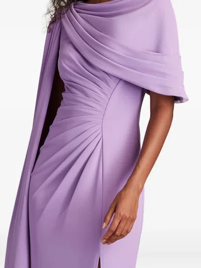 Tadashi Shoji Bos25345l Long Formal Slit Evening Dress In Pink