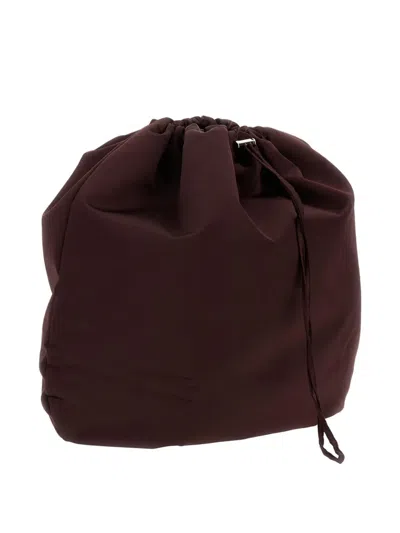 Plan C Drawstring Shoulder Bag In Red