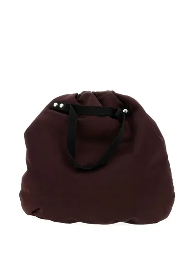 Plan C Drawstring Shoulder Bag In Red