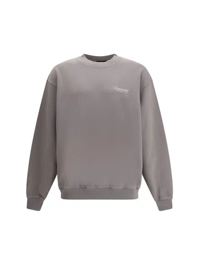 Represent Owners Club Script Sweater In Gray