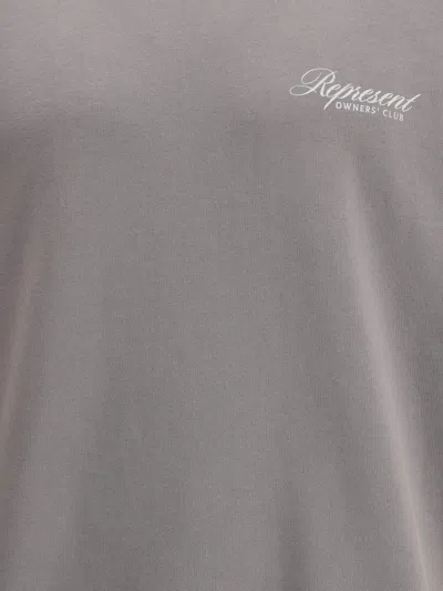 Represent Owners Club Script Sweater In Gray