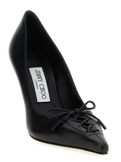 Jimmy Choo Scarlett 95 Leather Pumps In Black