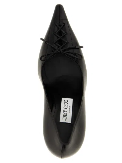 Jimmy Choo Scarlett 95 Leather Pumps In Black