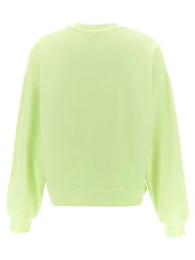 Carhartt Crew Neck Sweatshirt Ribbed Cuffs In Green