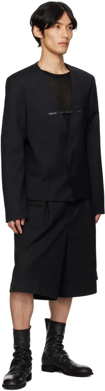 Heliot Emil Black Spectra Blazer In Black