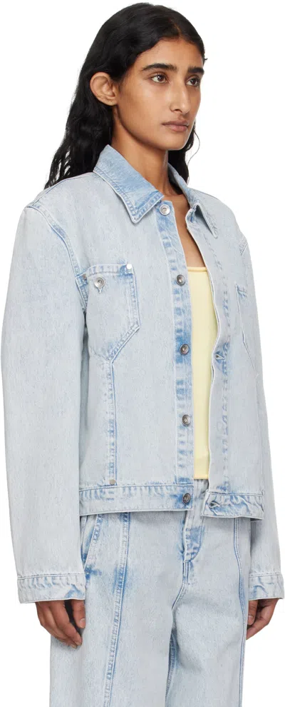 Ymc You Must Create Ymc Blue Loft Denim Jacket In Blue