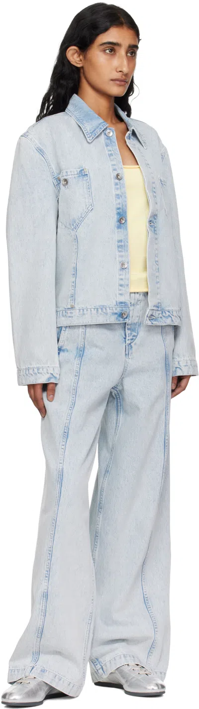 Ymc You Must Create Ymc Blue Loft Denim Jacket In Blue