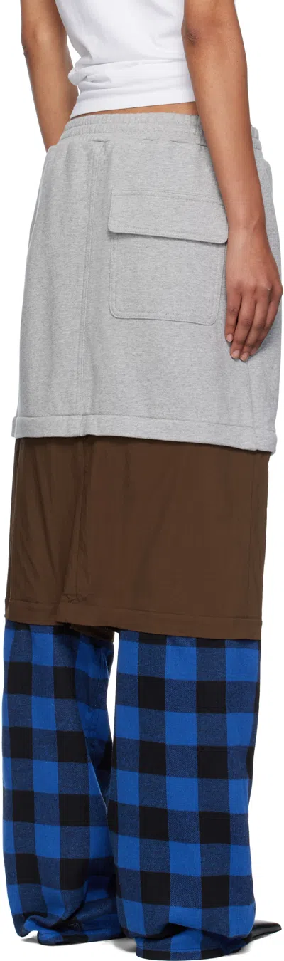 Pushbutton Multicolor Three Way Detachable Lounge Pants In Multi