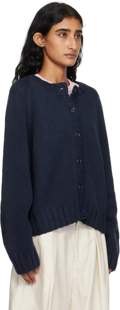 Ymc You Must Create Ssense Exclusive Navy Atomic Cardigan In Blue